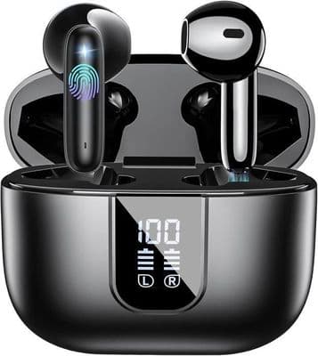 Trådlösa hörlurar - TOPESCT - ANC-modell - Bluetooth 5.3 - IP6 Vattentät - 30 timmars batteritid