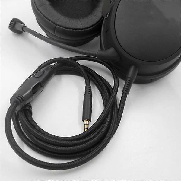 Til -HyperX Cloud Alpha/-HyperX Cloud Core Flight Hovedtelefonkabel med Lydstyrkekontrol