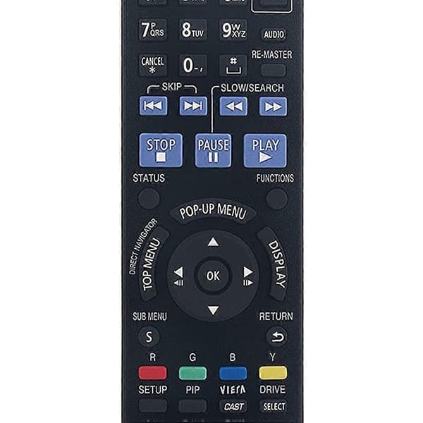 Fjernkontroll N2QAYB000378 for Blu-Ray Disc Player DMP-BD60 DMP-BD80 DMP-BD35 DMP-BD605 DMP-BD601 DMP-BD80K