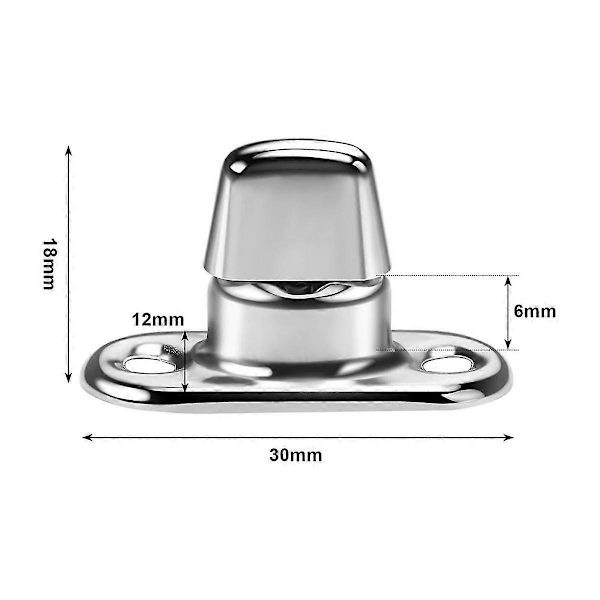 20 Sett Marine Grade Twist Lock Festespenner Svingknapp Øye og Stud, For Lerret Festespenner Svingknapper