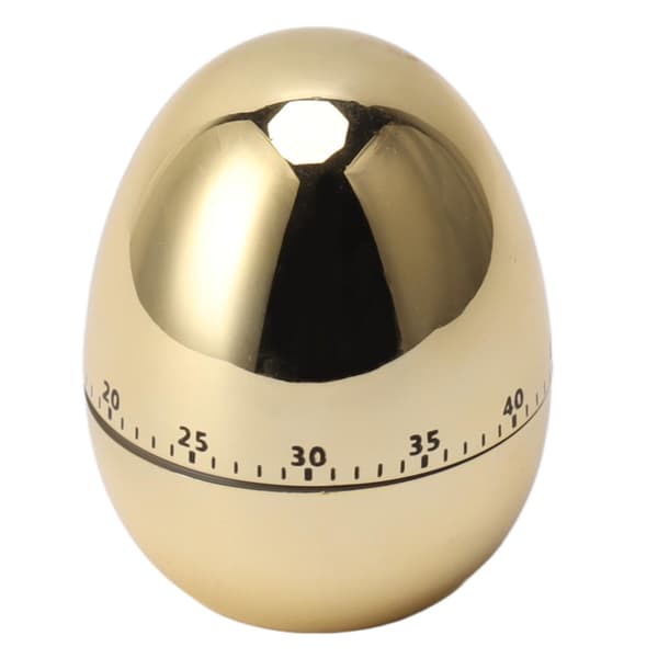 60 Minutters Æg Model Mekanisk Timer Køkken Alarmur Manuel Timer til Køkken Guld