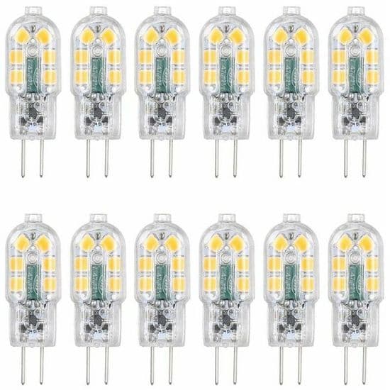 G4 LED-lampa - LARGEIGHT - 12V 3W - Varmvit - 12-pack - Energibesparande