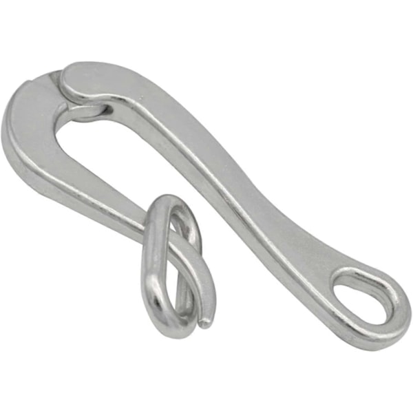 100mm Pelican Hook And Eye W/ Quick Release Link Rostfritt Stål 316 Marine Båt