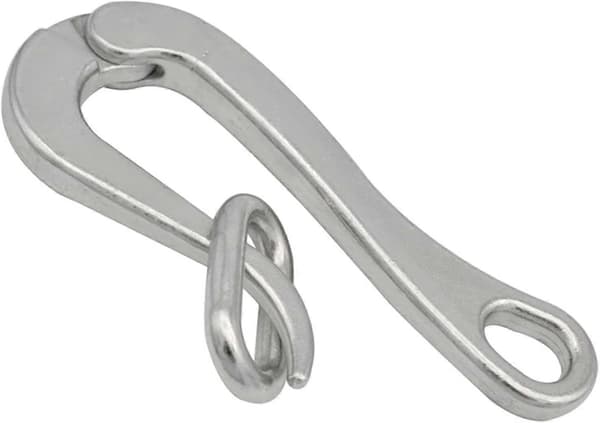 100mm Pelican Hook And Eye W/ Quick Release Link Rustfritt Stål 316 Marine Båt