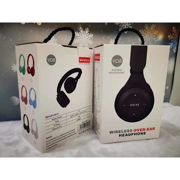Bluetooth-headset för öron, trådlöst headset med mikrofon, djup bas, högfidelitet stereoljud, lämpligt för resor, arbete, bärbar dator, telefon