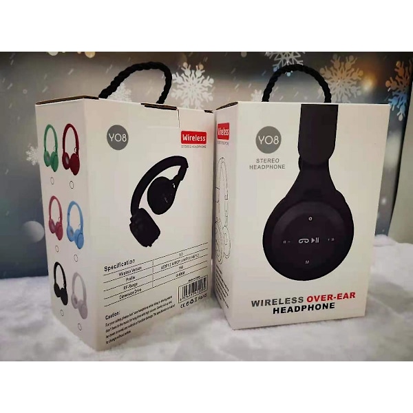 Øremonteret Bluetooth-headset, trådløst headset med mikrofon, dyb bas, højtro stereo lyd, velegnet til rejsearbejde, bærbar computer, telefon