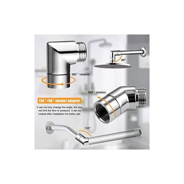 Dusjhodeadapter - LARGEIGHT - 90135 - Messing - 2 stk - Flere farger