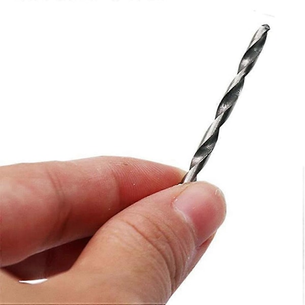40 st Titanium Twist Borr Set, Kobolt Metriska Borrar 0.5mm - 2.0mm för Metall, Rostfritt Stål