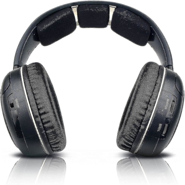 Rs120 Hdr120 Ii Øreputer, erstatningsøreputer kompatibel med Sennheiser Rs120 Hdr120ii Rs110 hodetelefoner, enkel å installere minne skum øreputer (lær