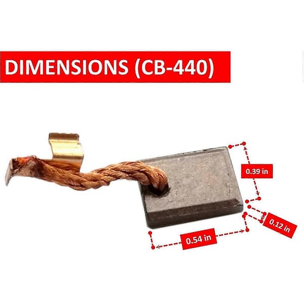 6-PACK CB-440 Kullbørster Erstatning Kullbørster for CB-440 CB-448 CB-436