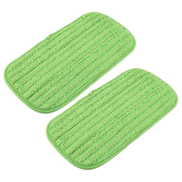 2 STK Våd/Tør Flad Moppeklud Mikrofiber Gulvmoppe Erstatning til Swiffer Sweeper Maskinvaskbar Ea