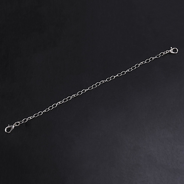 12 st kedjeförlängare, 6 storlekar rostfritt stål armband förlängning halsband förlängare för DIY smycken