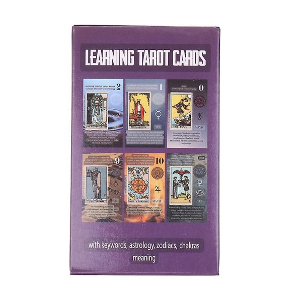 Nytt lärande tarotkort spelbräde spel engelska spelkort med pdf-guide