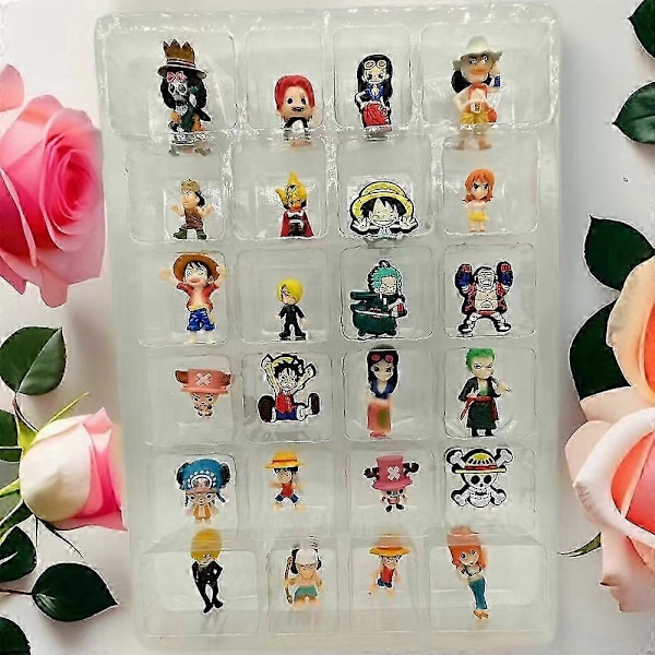 2024 Julekalender med One Piece Actionfigur Model Legetøj - 24 Dages Nedtælling Blind Box Su