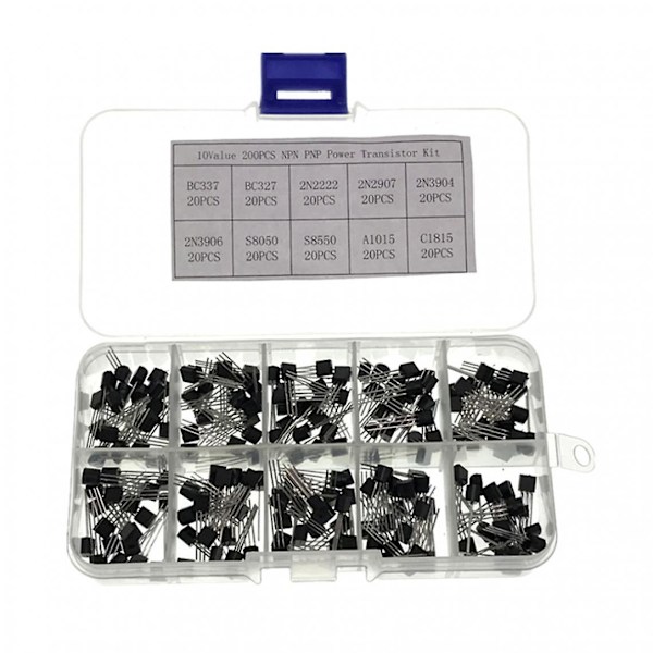 200 Transistoriasettia - NPN ja PNP - TO-92