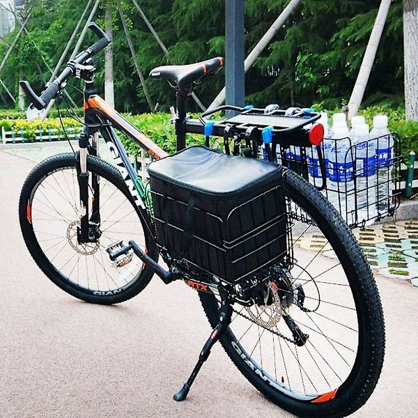 Cykelkorg, hopfällbar cykelkorg, främre cykelkorg, hopfällbara cykelkorgar tillverkade av stål, montering på det främre styret