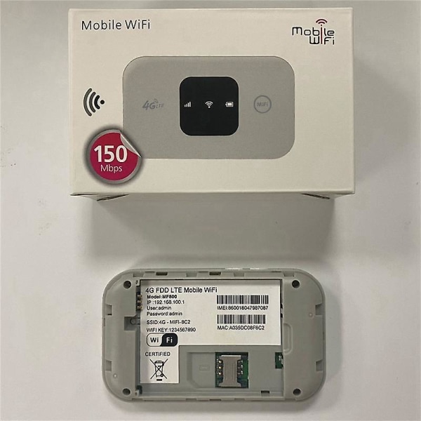 Mf800 4g Versjon Bærbar Mifi Lomme Wifi Kort Router 150mbps