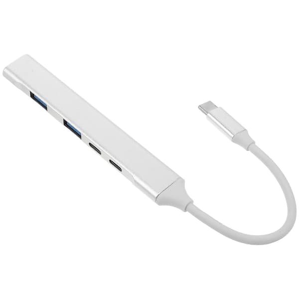 Usb Anslutningsport Usb Kontakt Usb Hub Silver 25.00X1.50X0.50CM Multi-Port Anslutning 1-pack