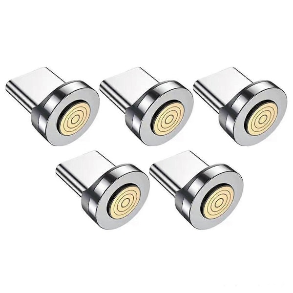 7-Pin Typ C Magnetiska Pluggar Snabbladdningskabeladapter för Magnetisk Laddare 360° Rotation