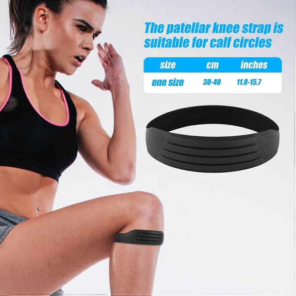 <d>2 st Patellar Senstöd, Silikon Patella Knärem Flexibelt Knä