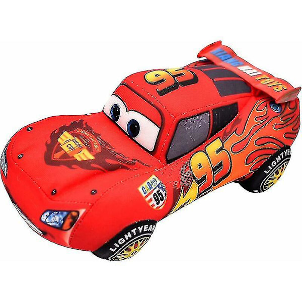 2024, Lightning Mcqueen Plyschleksak - Lightning Mcqueen Plyschleksak Bilar Mjuk Fylld Docka Mjuk Söt Simulering Bilar Plyschleksak 25cm Barn Födelsedagspresent