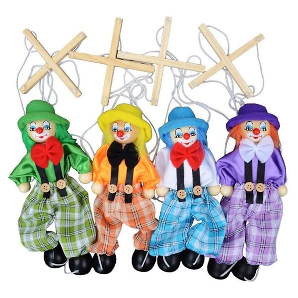 4 Pack Clown Leksaker Dragkedja Dockor Barnleksaker för Förälder-Barn Interaktiva Leksaker Barn Bästa Present