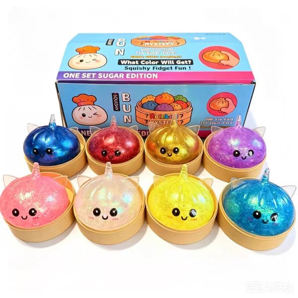 Alkuperäinen Mystery Dumpling Galaxy Edition Viral Squishy B - Yksisarvispulli - Satunnainen väri