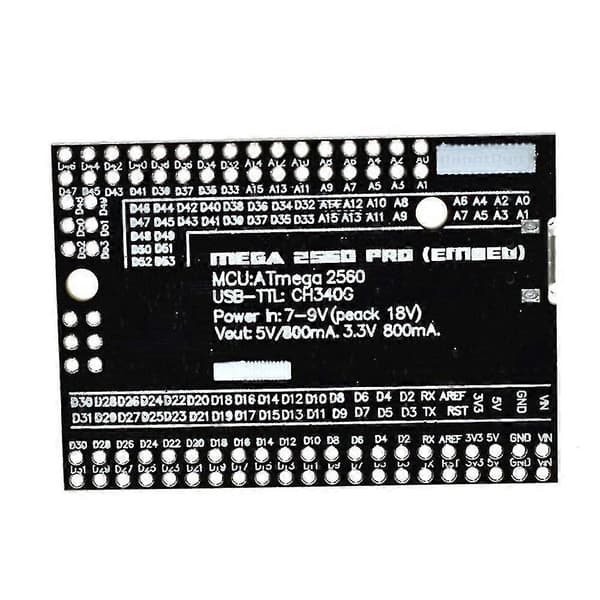 2560 Pro Mini 5v(indbygget) Ch340g Atmega2560-16au Med Han-Pinheader Udviklingskort Til