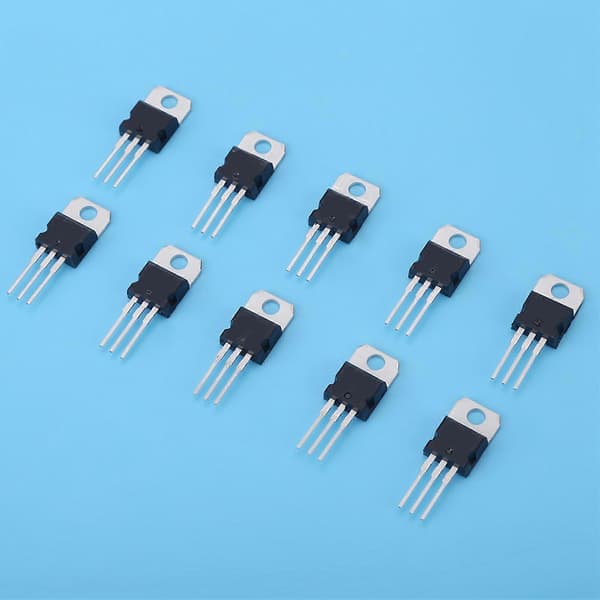 60 stk. 10 værdier L7805CV LM317t Transistor Sortimentssæt med opbevaringsboks