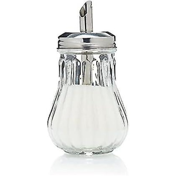 Glass Sugar Dispenser Pourer, Retro Style Sugar Jar Decanter Cafe Bistro Restaurant Sugar Shaker Bowl (glass Dispenser)