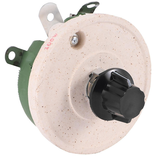 100W 100 Ohm Keramisk Trådviklet Potentiometer Rotationsmodstand Rheostat