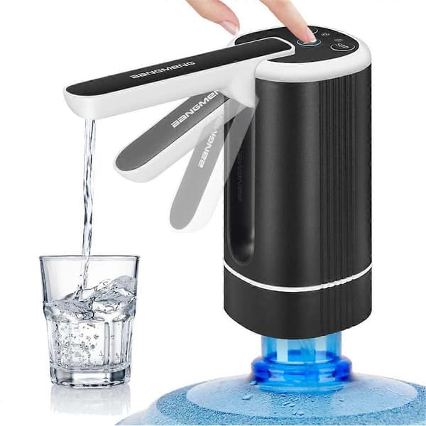 5 Gallons Vattendispenser Elektrisk Vattenkanna Dispenser Bärbar Dricksvattenpump för 2-5 Gal Flaskor