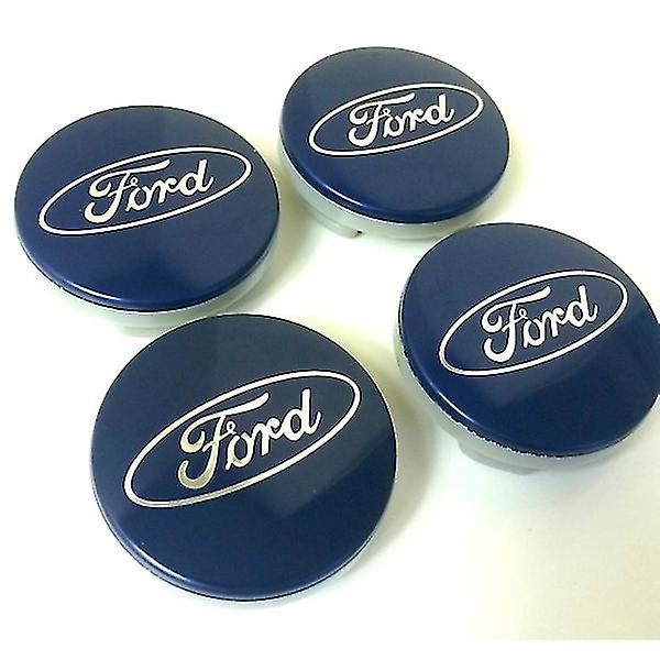 F03 - 54mm 4-pack Center Covers Ford Silver One Size