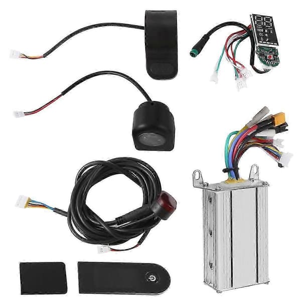 36V 350W Børsteløs Controller+Bluetooth Meter+Accelerator+Lys+Cover Kit Kompatibel med M365/M365 Pro Electri