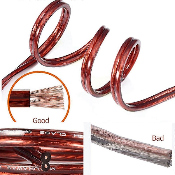 HiFi OFC Højttalerkabel med Bananstik til Y Gaffelstik, 4mm Bananstik til Gaffelstik Højttalerledning C