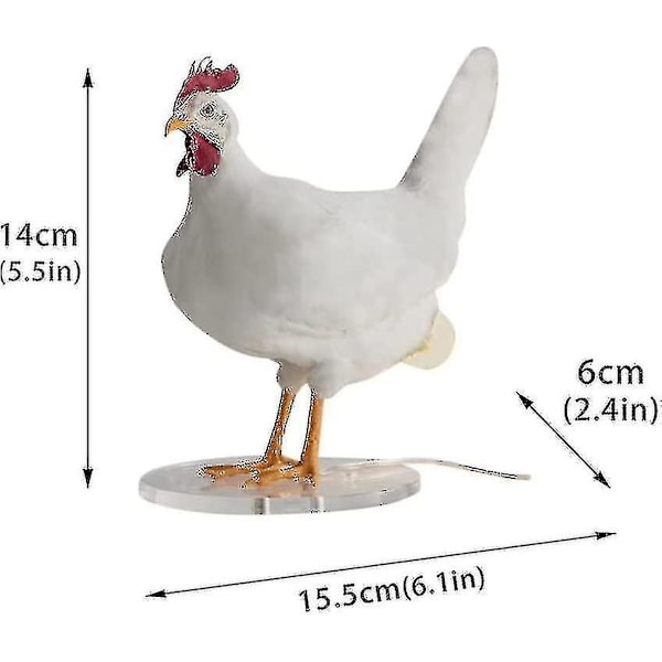 3D Kylling Æg Lampe Hane Bordlampe