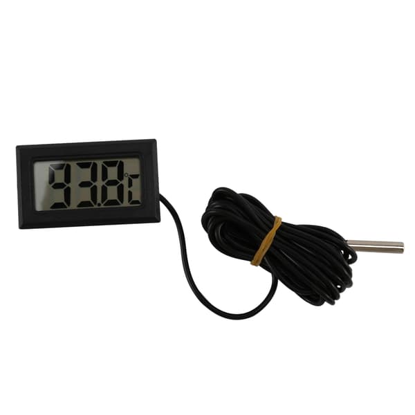 Digitalt LCD-termometer -40 grader Celsius + 110 grader Celsius Temperaturmåleinstrument Temperaturmåler, 2 meter