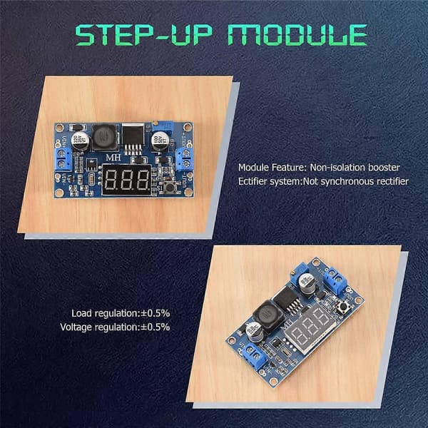 DC-DC Step-Up Converter Modul 4A Justerbar Spänningsförsörjning XL6009E1