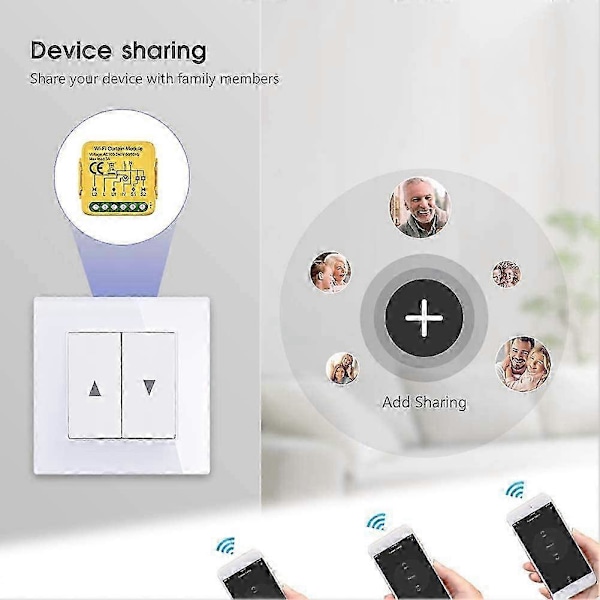 Tuya Smart Zigbee Gardinswitchmodul Forbundne Rullegardiner Blind Motor Smart Life APP Fungerer med Alexa GoogleHome