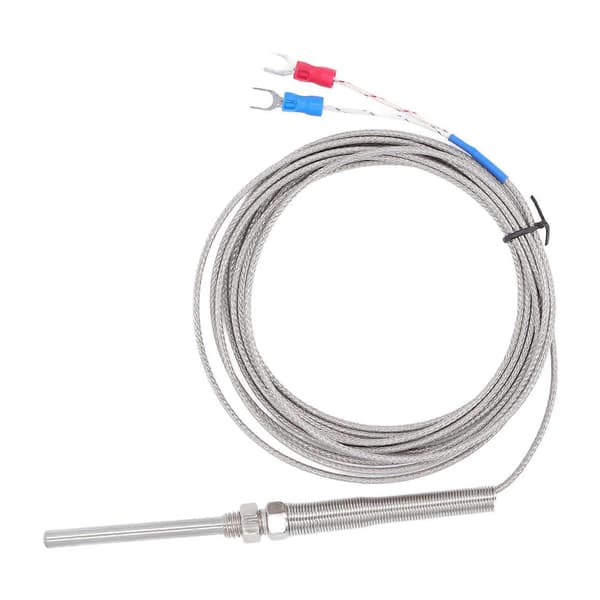 Högkvalitativ 50mm sond typ K-typ termoelement skärmad temperatur