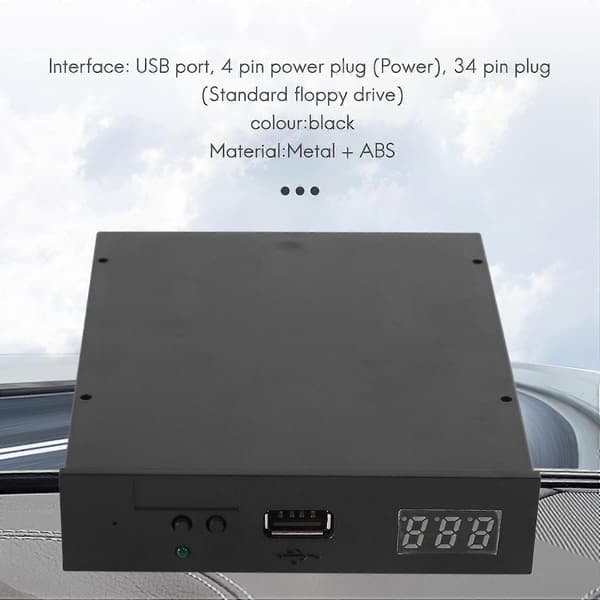 Version Sfr1M44-U100K Sort 3,5 Tommer 1,44 Mb Usb Ssd Floppy Disk Drev Emulator Til Yamaha Korg Roland El