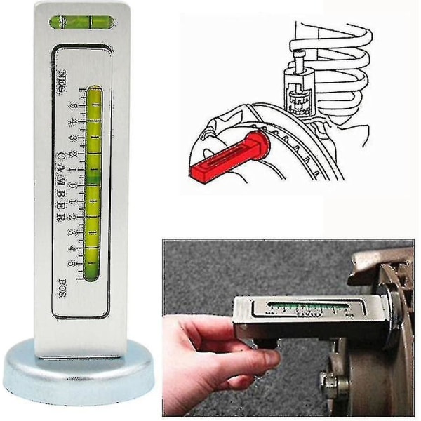Justerbar Magnetisk Måleverktøy Camber Gauge Castor Strut Hjuljustering For Bil Lastebil