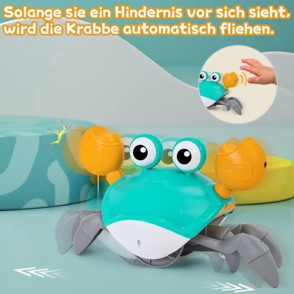 Krabbeleke - Uspesifisert - Gående Krabbe - LED-lys - Musikk - Barnesikkerhet