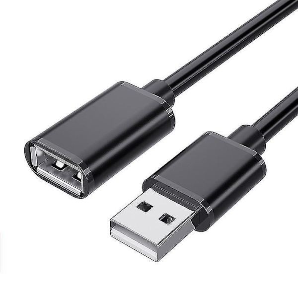 3M USB 2.0 Sort Forlænger Data Kabel Han til Hun USB Forlængerkabel