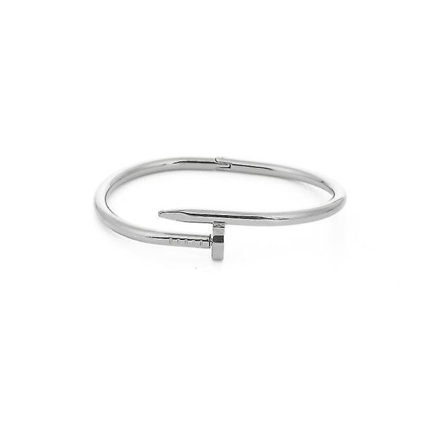 Stål Färg Enkla Naglar Temperament Titan Stål Guldpläterad Hög Kvalitet Armband Mode WHByv
