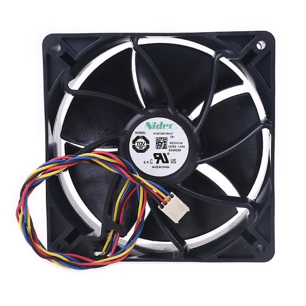 W12e12bs11b5-57 Nidecille 12038 Dc12v 1.65a Pwm-jäähdytyspuhaltimen 12cm 6000rpm
