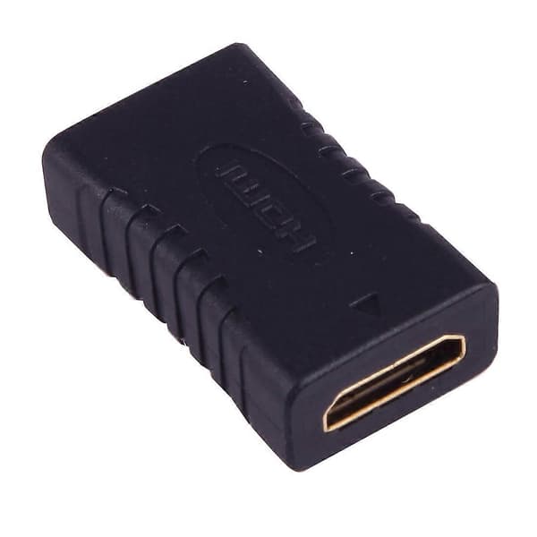 Mini HDMI Naaras - Mini HDMI Naaras -sovitin (Kullattu) (Musta)