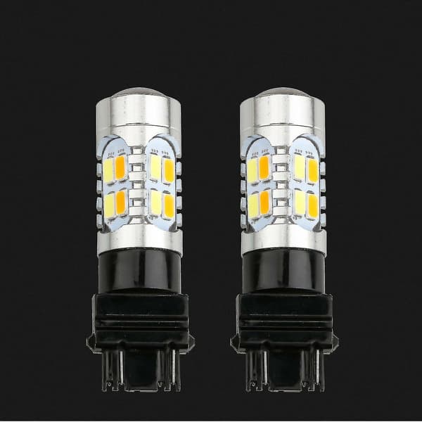 3157 Led DRL Hvid/gul Switchback Blinklys Parkeringslys Pærer