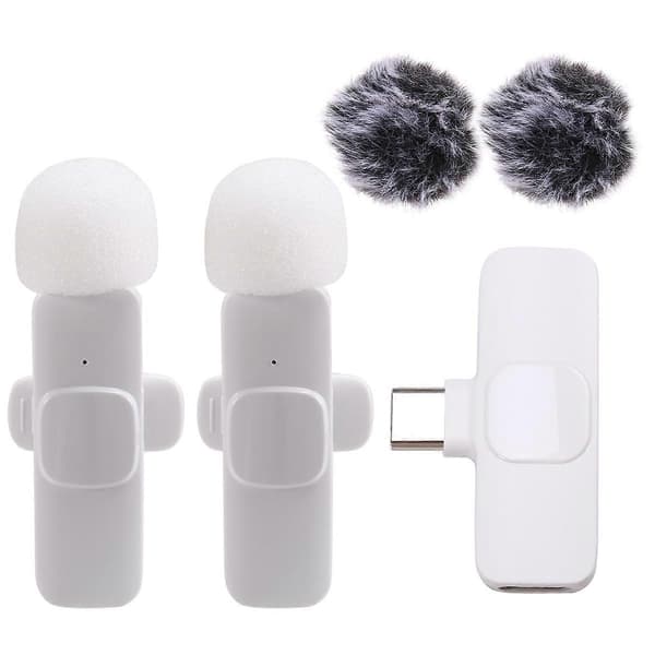 Ny Trådlös Lavaliermikrofon Bärbar Audio- och Videoupptagning Minimi mikrofon för Android PC Came