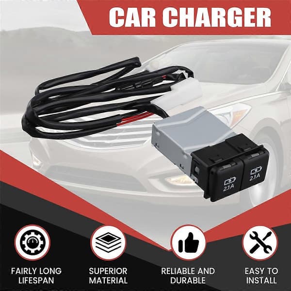 USB Hurtiglader til Sienna Land Cruiser 70 2018-2022